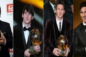 VIDEO: Messi še četrtič z zlato žogo