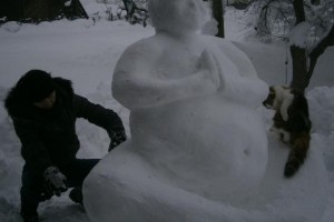 FOTO: Snežaki na straži