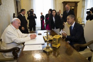 Obama in papež Frančišek na prvih pogovorih v Vatikanu