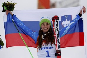 Tina Maze olimpijska prvakinja v veleslalomu!