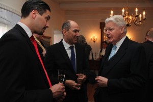 Janša z islandskim predsednikom o konceptu "odgovornost zaščititi"