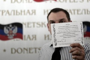 Na referendumu v Donecku po navedbah separatistov množična podpora neodvisnosti 