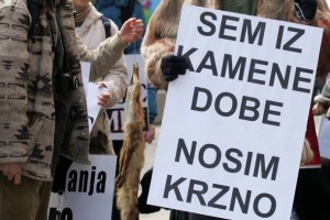 V Ljubljani protest za Slovenijo brez krzna