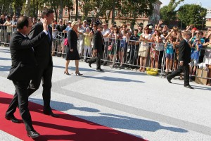Dan, ko se je Hollande nahodil: Po Brdu in Pahorju še na sprehod z Alenko Bratušek