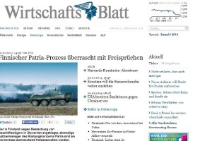 Avstrijski Wirtschaftsblatt: Presenetljive oprostitve v finskem procesu Patria 