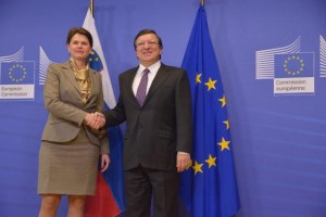 Bratuškova v Bruslju: Barroso verjame, da bo Slovenija kos izzivom