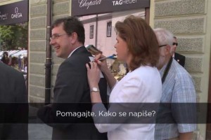 VIDEO: Lukšič pleše, Bratuškova pa sprašuje: »Koliko r je v Harriet?«
