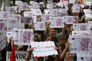 V Nemčiji demonstracije za pravičnejšo razdelitev premoženja