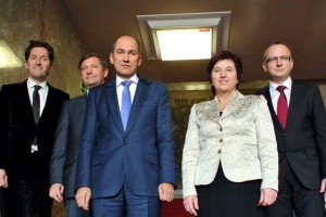 Šefi koalicije pri Janši