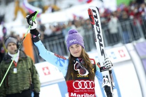 Mazejeva na današnjem slalomu 49. Zlate lisice s številko pet