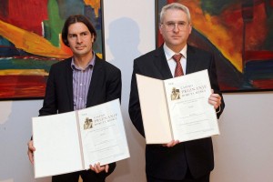 Meškovo priznanje prejela Uroš Urbanija in Aleš Žužek