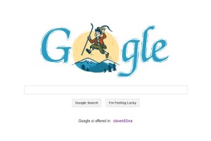 Googlov priložnostni logotip danes z motivom Kekca