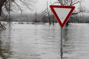 Voda v Loški dolini še vedno narašča