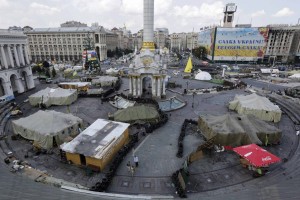 Od protestnega tabora na Majdanu ni ostalo nič več