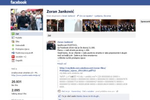 Šokirani Jankovićev podpornik: Na Jankovićevem Facebooku mi brišejo komentarje