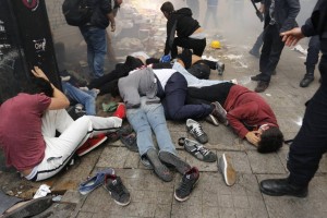 Ob obletnici protestov v Carigradu več kot sto aretiranih