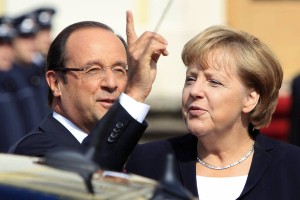 Hollande Merklovi očita blokado bančne unije