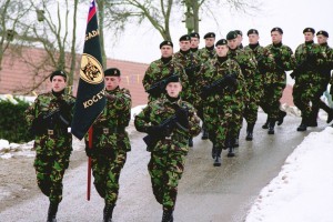 V Kočevski Reki slovesnost ob obletnici prvega postroja brigade Moris