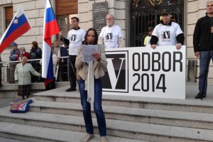 Protest Odbora 2014: "Samooklicani 'napredni' levičarji so resnici najbolj nazadnjaški!"