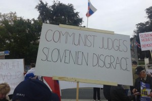 Odbor 2014 v Ženevi: "Komunistični sodniki so slovenska sramota!"