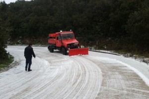 Sneg pobelil tudi najjužnejši hrvaški otok Mljet