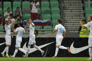 Slovenski nogometaši z zmago proti Cipru ohranili upanje na Brazilijo