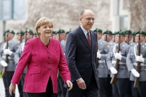 Letta v Berlinu začel evropsko ofenzivo; Merklova mu želi srečo