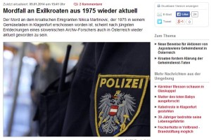 Kleine Zeitung: Avstrija bo ponovno odprla preiskavo umora Nikice Martinovića