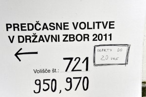 Zaradi suma kraje glasovnic so v Tržiču zaprli volišča 