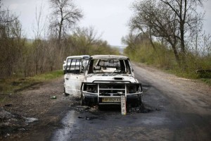 V streljanju v ukrajinskem Slavjansku štirje mrtvi 