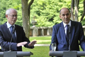 Van Rompuy izrazil podporo Janši