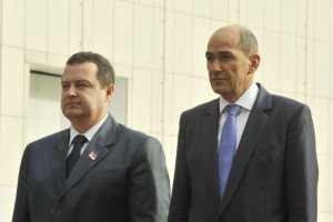 Janša in Dačić potrdila dobre odnose, željo po njihovi krepitvi