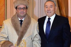 Hollande s kučmo tarča posmeha na internetu: Podoben je Boratu!