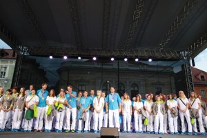 Olimpijce v Ljubljani pozdravilo več tisoč ljudi