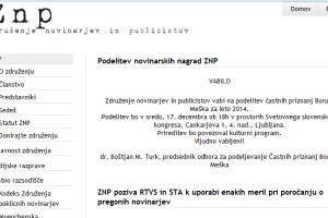 ZNP vabi na podelitev častnih priznanj Boruta Meška