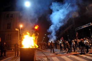Pogojna kazen za mariborskega protestnika