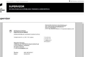 Supervizor znova deluje; KPK bo še naprej prejemala vse podatke UJP