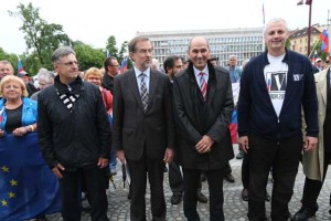 Janša: Prišel bo čas, ko bo osrednji trg v Ljubljani nosil ime Jožeta Pučnika