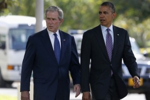 George Bush mlajši bolj priljubljen od Baracka Obame