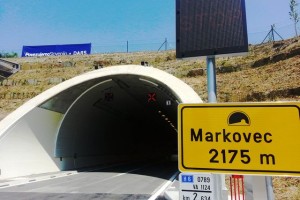 Predor Markovec prestaja prvi preizkus ob koncu tedna