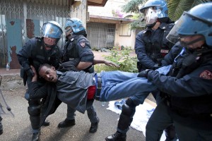 Italijanska policija razgnala migrante ob meji s Francijo