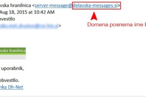 Phishing tokrat na komitente Delavske hranilnice