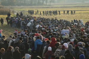 V Dobovo danes prišlo že več kot 4000 beguncev