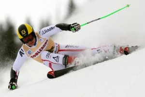 Hirscher kot prvi trikrat zaporedoma zmagal v Alti Badii