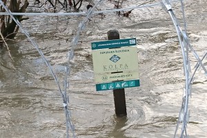 Poplave: reka Kolpa se je že začela razlivati v zgornjem toku