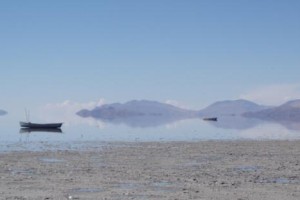 Poopo, drugo največje jezero Bolivije, že skoraj suho