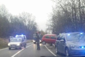 FOTO: Prometna nesreča pri Pogancih