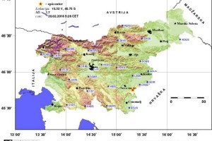 Šibek potresni sunek v bližini Novega mesta