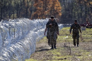 Vojaki in policisti na zeleni meji