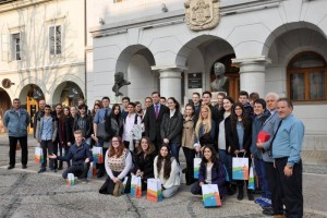 Župan Mestne občine Novo mesto sprejel skupino dijakov iz Izraela 